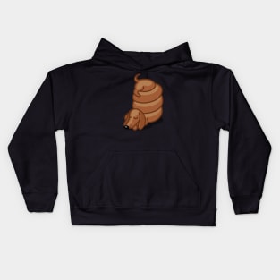 Funny Sleepy Dachshund Tshirt - Dog Gifts for Doxie and Sausage Dog Lovers Kids Hoodie